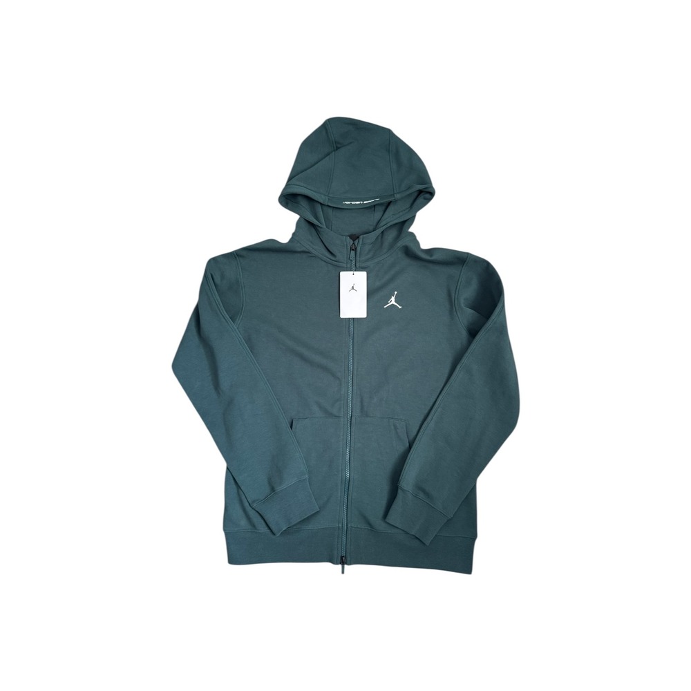 Jordan Zip Up Hoodie Sweatshirt Dark Green Full Zip Athletic Boys Size XL NEW